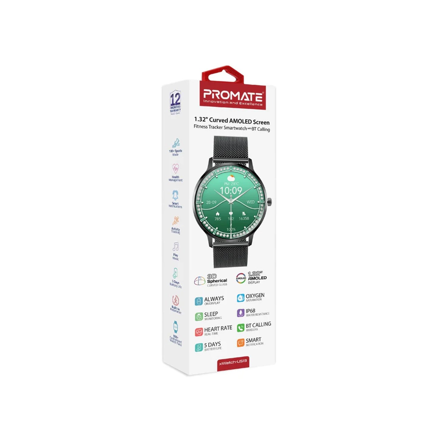 1.32" Curved AMOLED Smartwatch Bluetooth Calling
