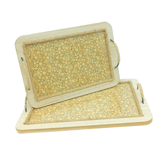 Tray wood x2