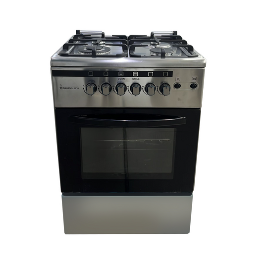 GENERAL GAS Cooker 60cm 4 Gas Burners Stainless Steel