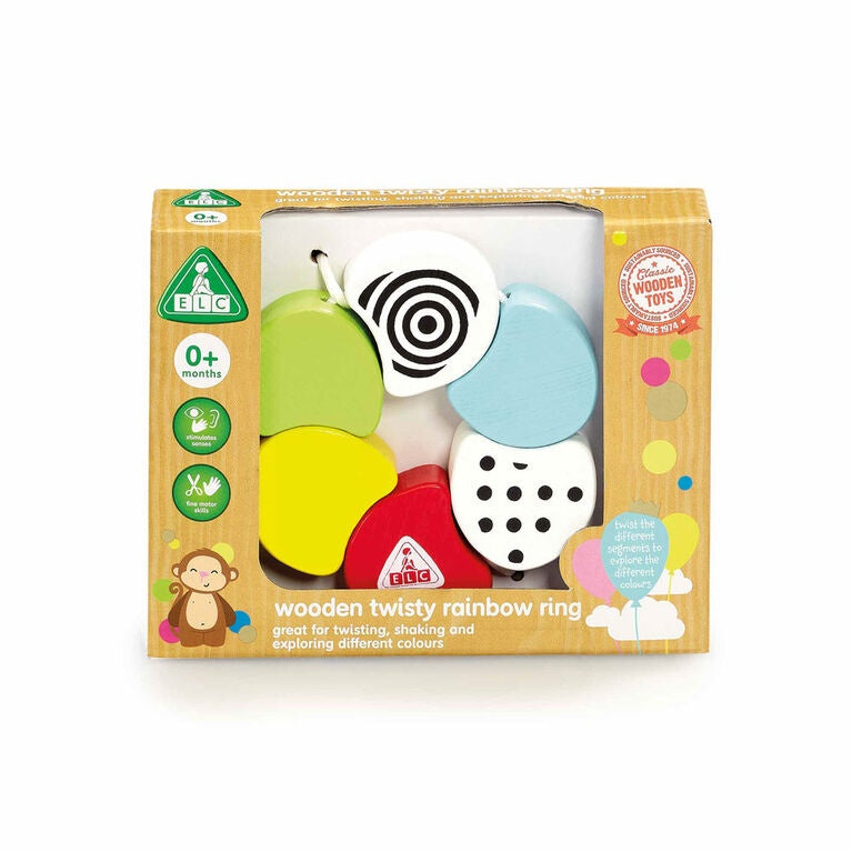 ELC Wooden Twisty Rainbow Ring Early Learning Centre