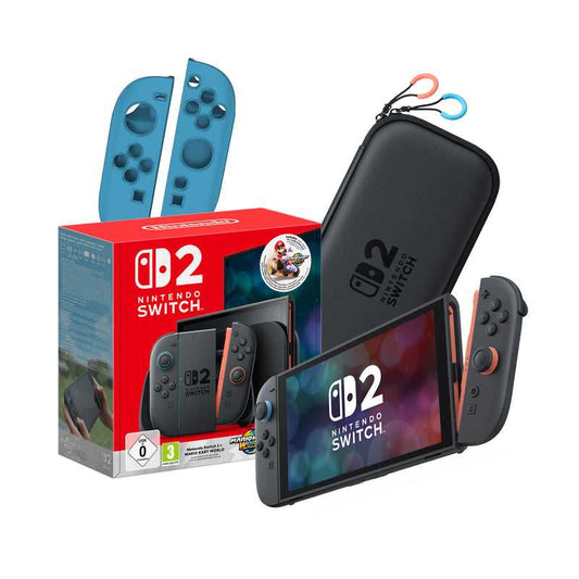 Nintendo Switch 2 Gaming Bundle - Includes Mario Kart & Accessories