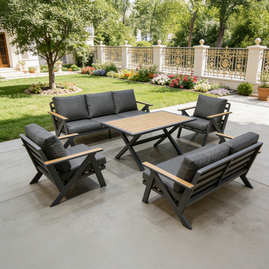 Outdoor Set Aluminium Torino 7S ELEGANT DESIGN