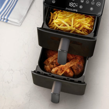 Philips 4000 Series Stacked Dual Basket Airfryer 10 Liters