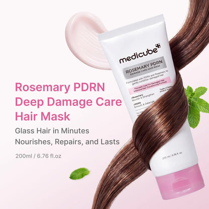 ROSEMARY PDRN DAMAGE CARE HAIR MASK 200 ML MEDICUBE
