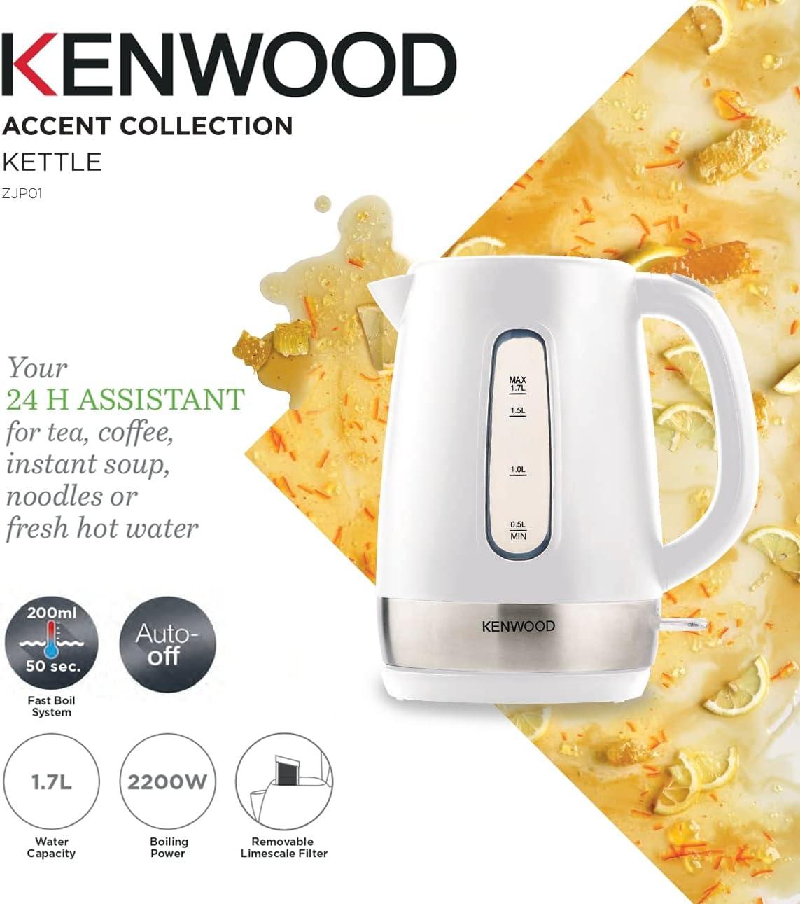Kenwood Kettle White 2200W , 1.7L