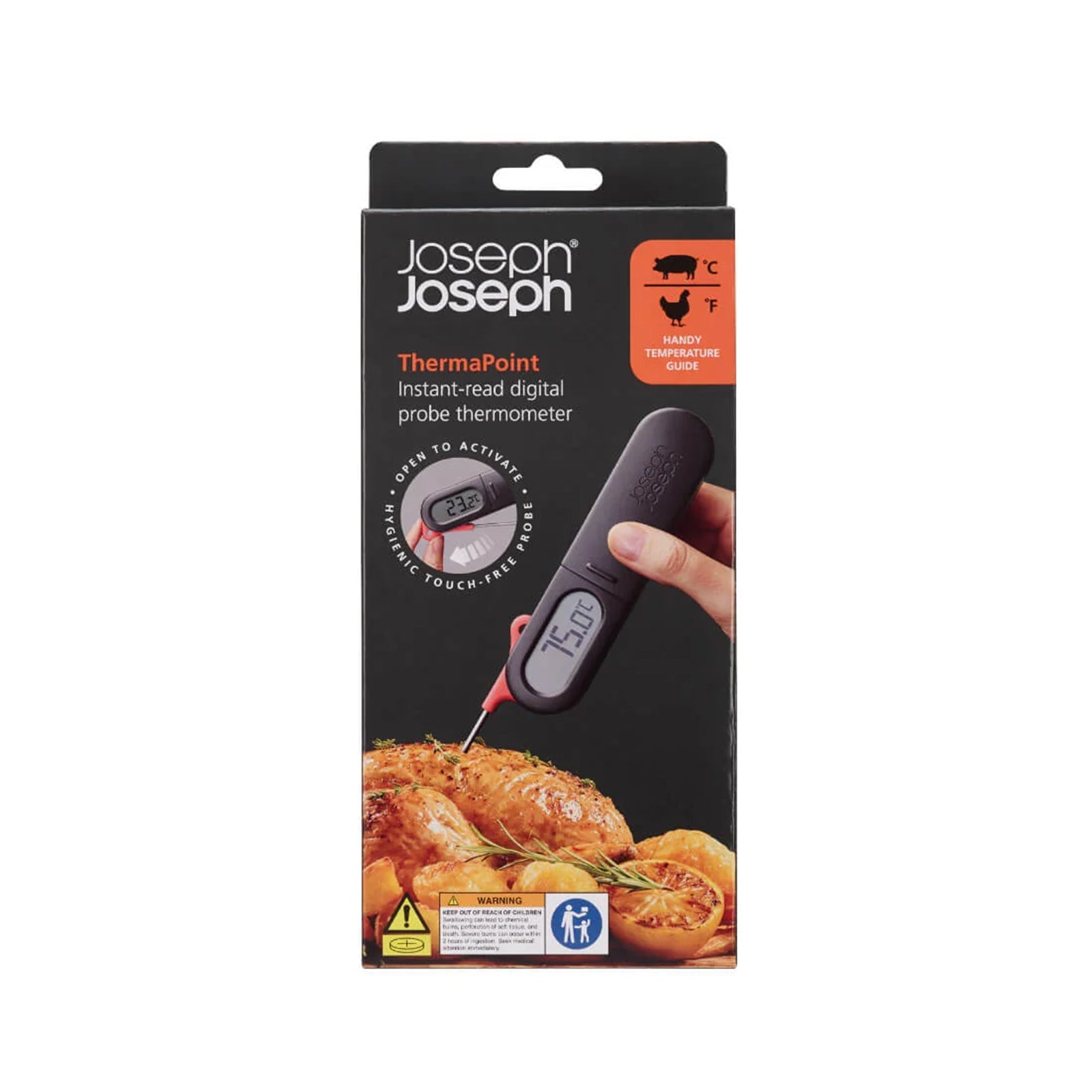 Joseph Joseph Therma Point Black Digital Probe Thermometer