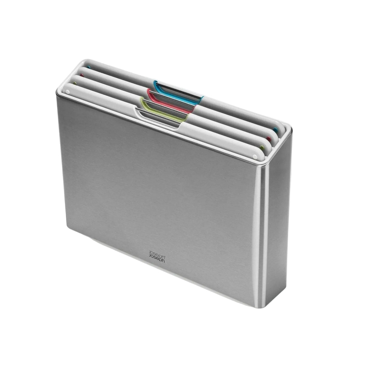 Folio Steel 4-piece Stone Chopping Board Set With Stainless-Steel Case JOSEPH