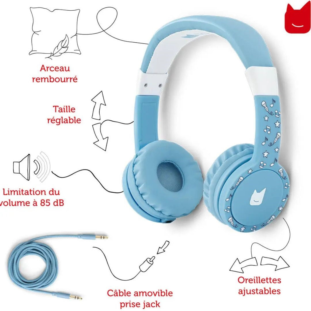 Tonies Whisper Foldable Blue headphones Tonies