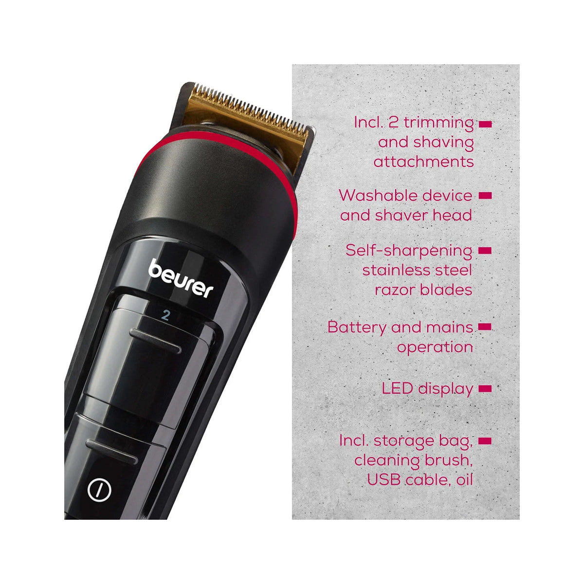 Beurer MN 4X beard trimmer