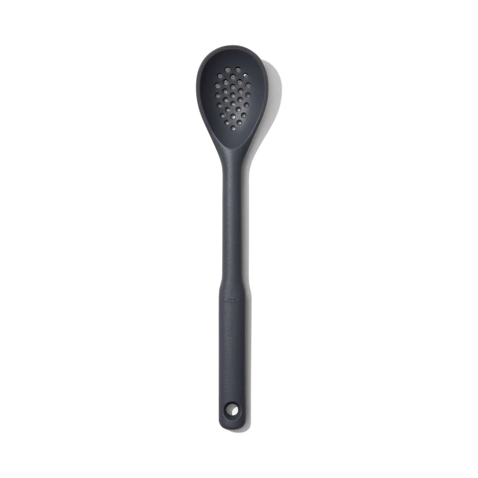 SILICONE SLOTTED SPOON - PEPPERCORN