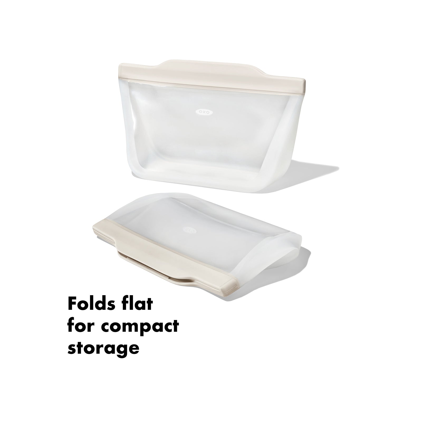 SILICONE REUSABLE BAG-STAND-UP QUART 32OZ - OAT