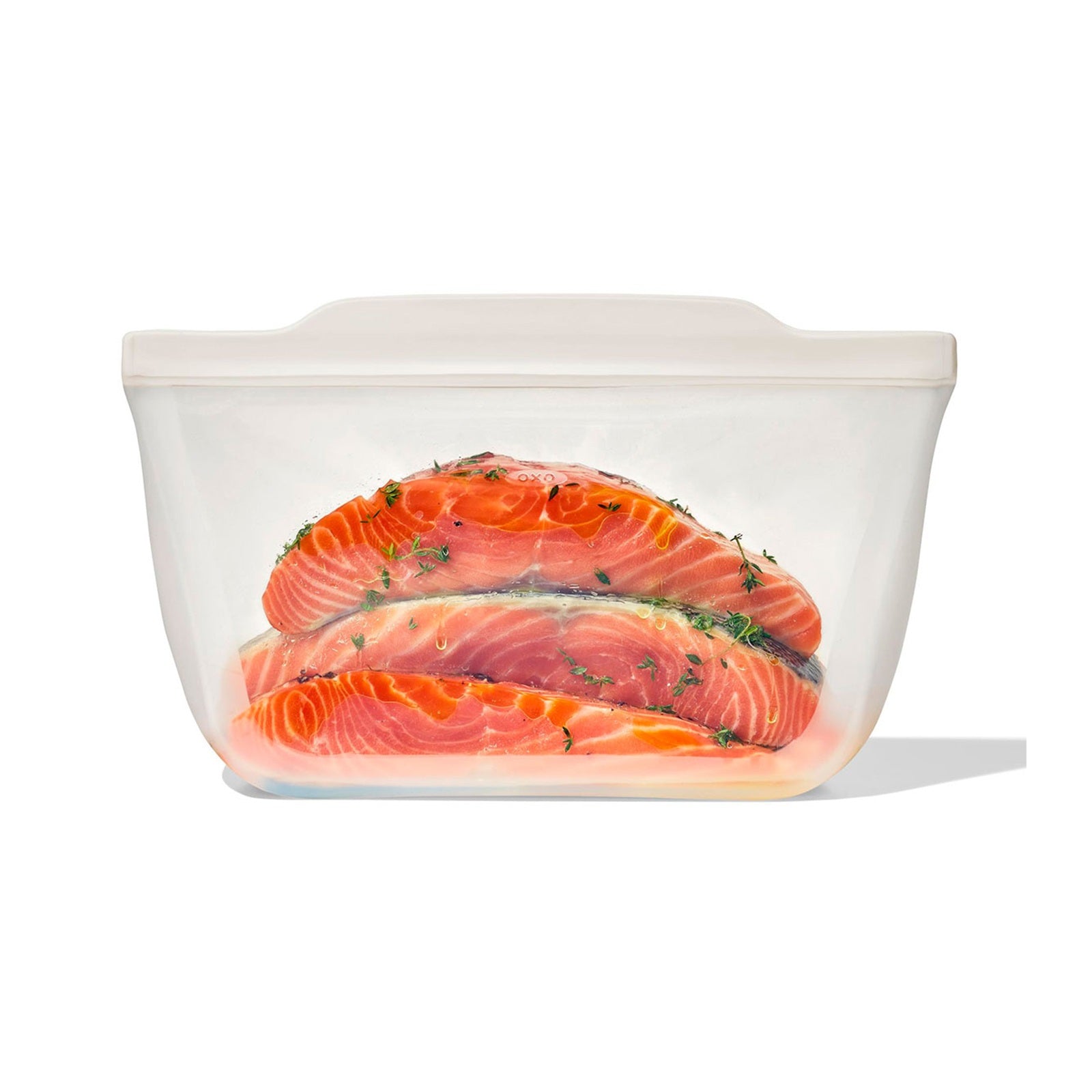 SILICONE REUSABLE BAG STAND UP HALF GALLON 64OZ-OA
