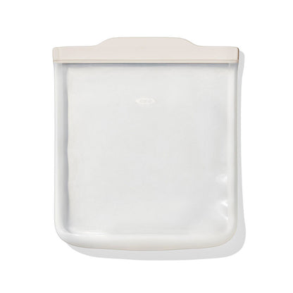 SILICONE REUSABLE BAG HALF GALLON BAG 64OZ - OAT OXO