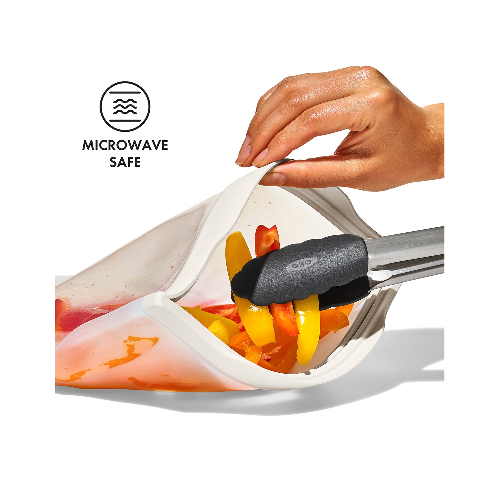 SILICONE REUSABLE BAG HALF GALLON BAG 64OZ - OAT