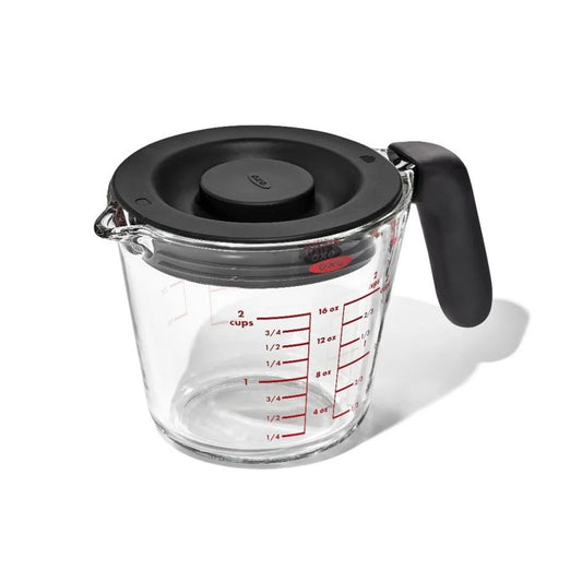 2 CUP GLASS MEASURING CUP WITH LID OXO