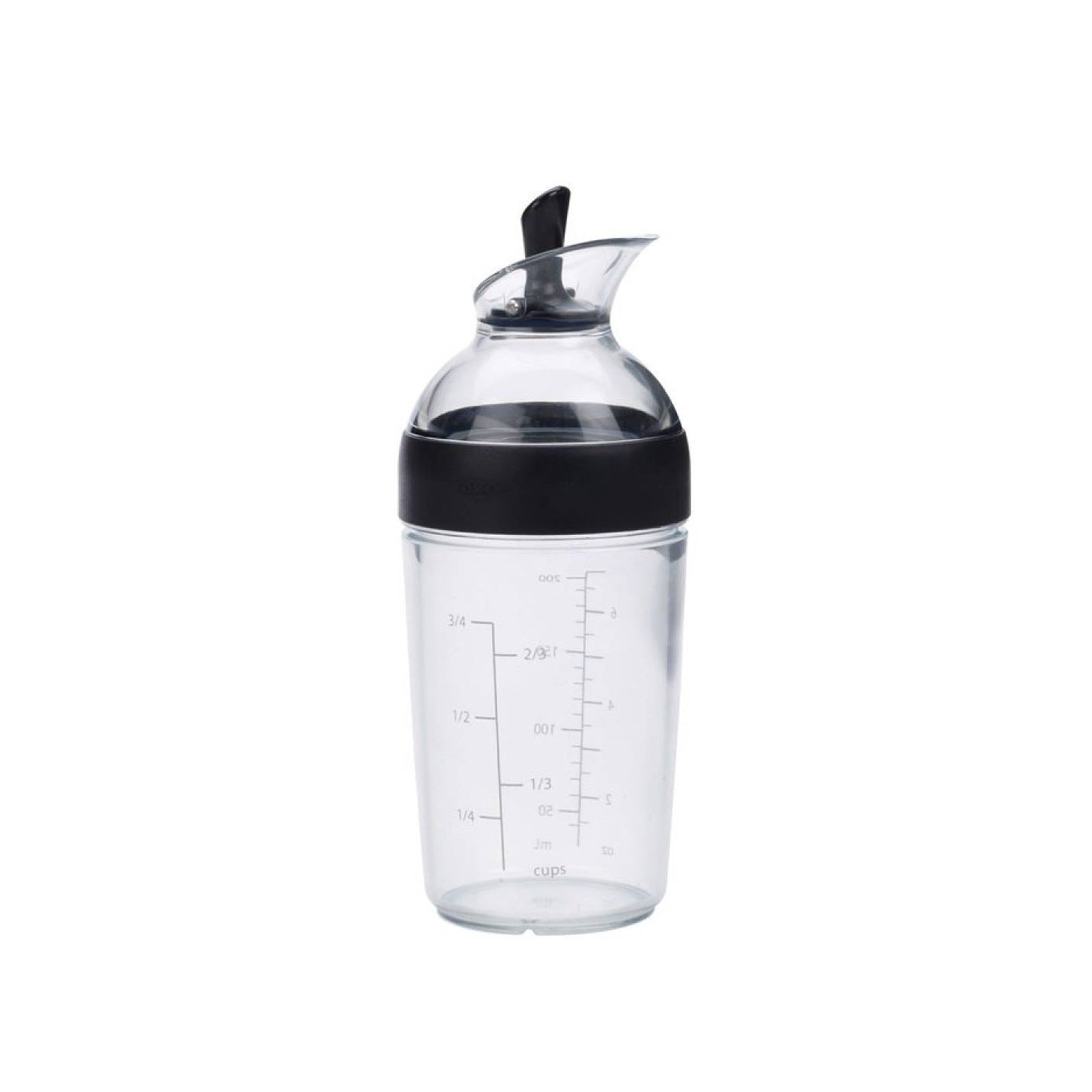 SALAD DRESSING SHAKER BLACK