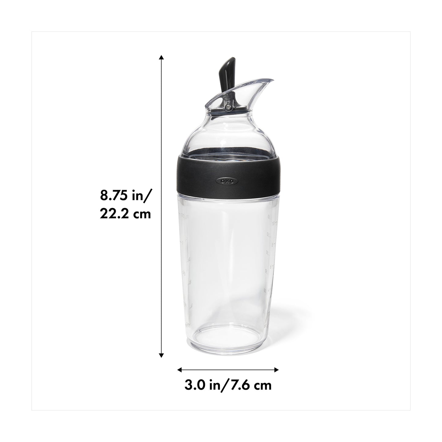 SALAD DRESSING SHAKER BLACK OXO