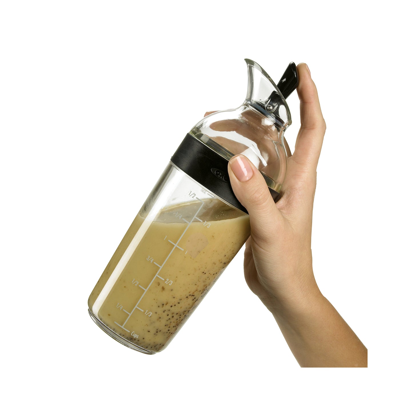 SALAD DRESSING SHAKER BLACK OXO