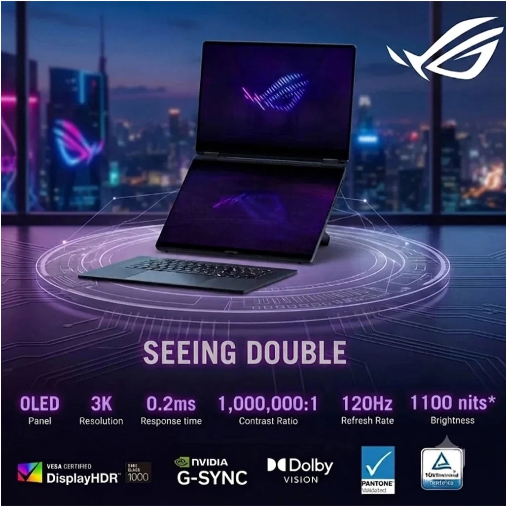 ASUS ROG Zephyrus Duo 16 GX651AX-SR026W - Intel Core™ Ultra 9 386H - 64GB RAM- NVIDIA® RTX 5090 24GB