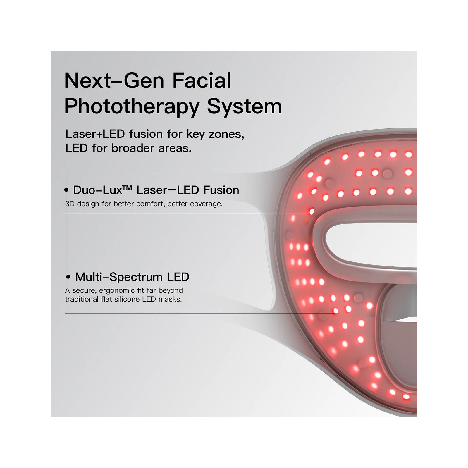 Megelin Duo-Lux LASER&LED Light Therapy Mask