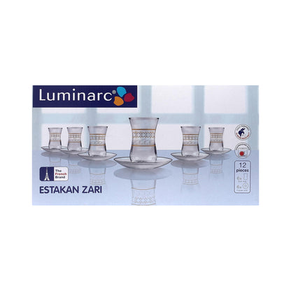 ESTAKAN ZARI CUP+SAUC 12CL K/6[L4382] LUMINARC