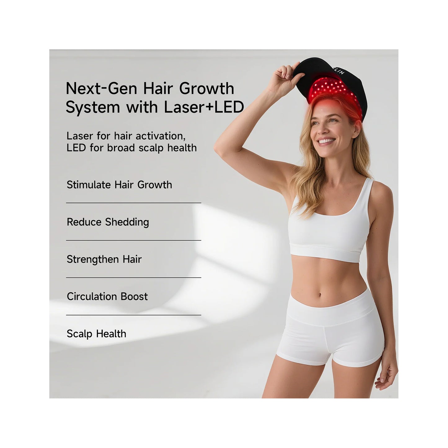 Megelin GrowLux Laser+LED Cap Megelin