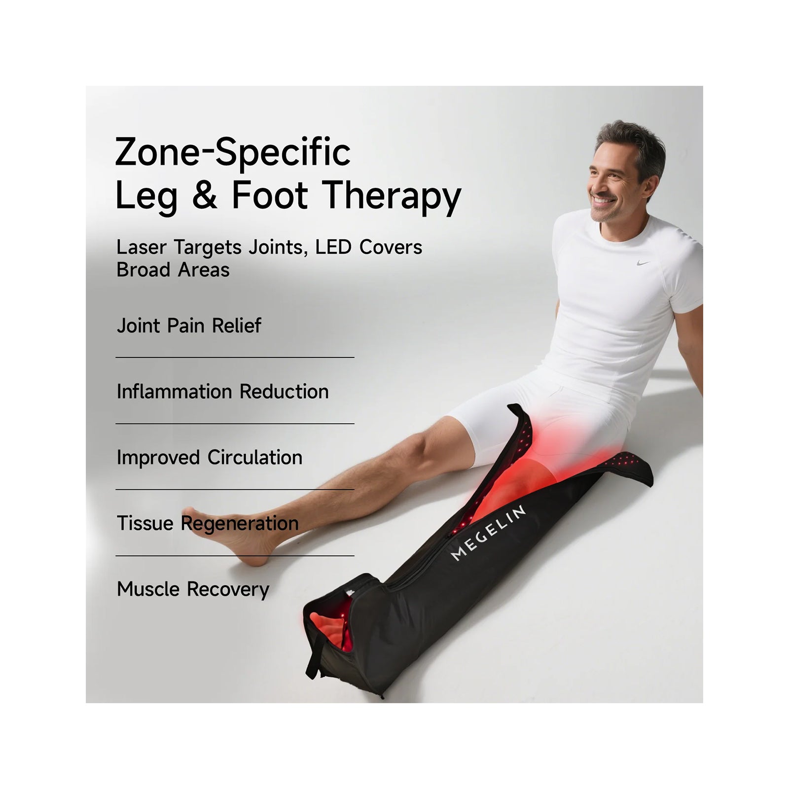 Megelin FocusLux Laser+LED Light Therapy Wrap x2