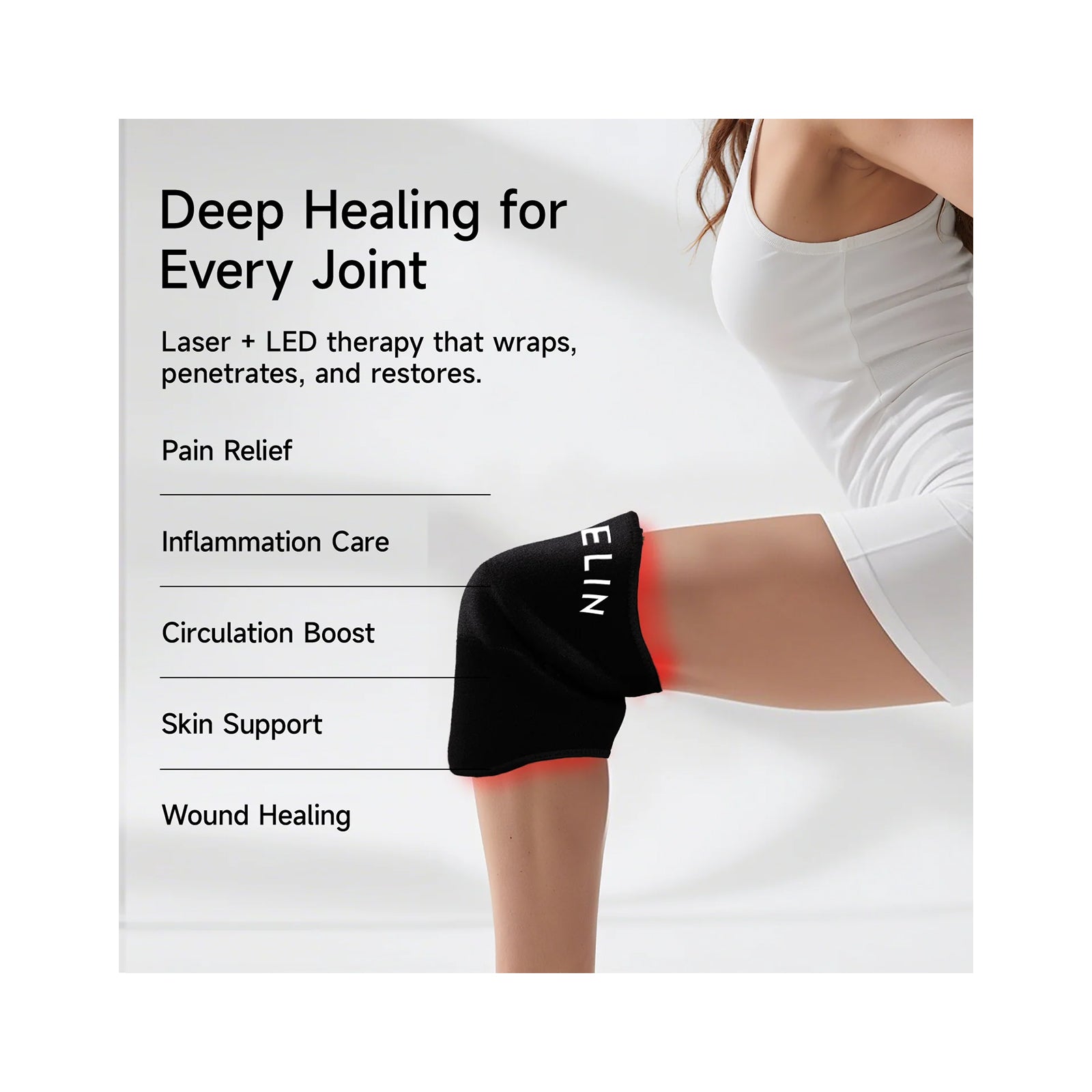 Megelin JointLux Laser+LED Light Therapy Wrap x2