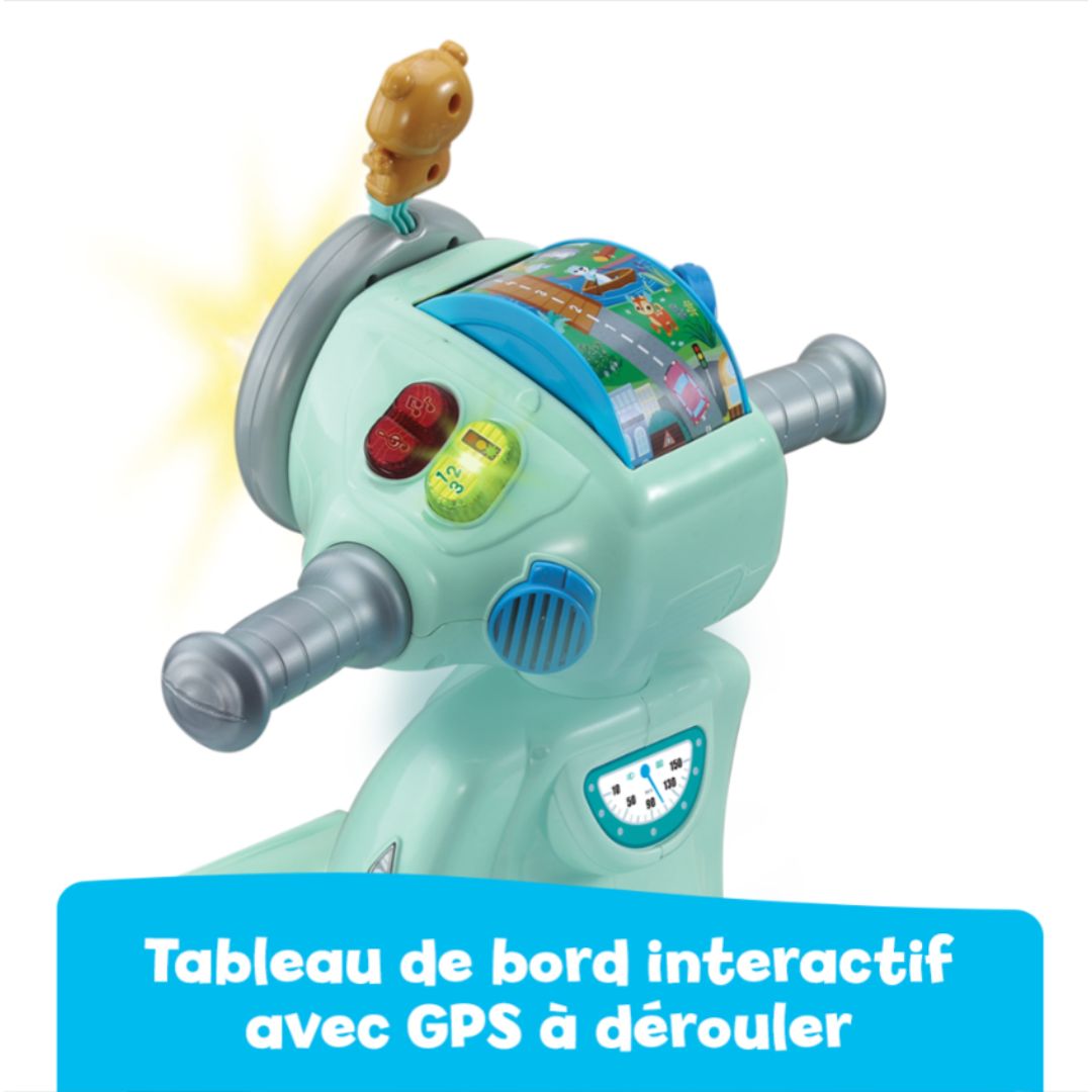 Vtech 3 En 1 Interactif Scooter Blue Ride-On Vtech