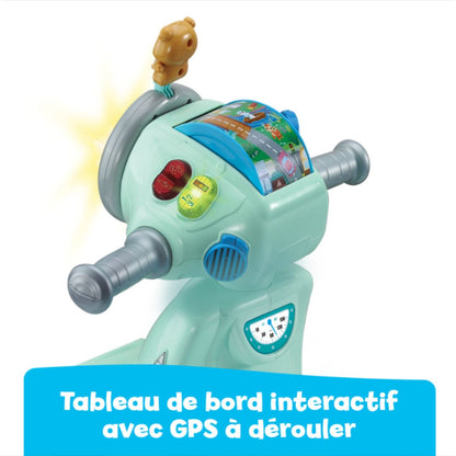 Vtech 3 En 1 Interactif Scooter Blue Ride-On Vtech