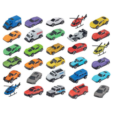 Team City 30-Pack Free-Wheel Vehicles Team City