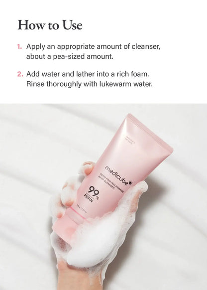 PDRN Pink Niacinamide Whip Cleanser 120G MEDICUBE