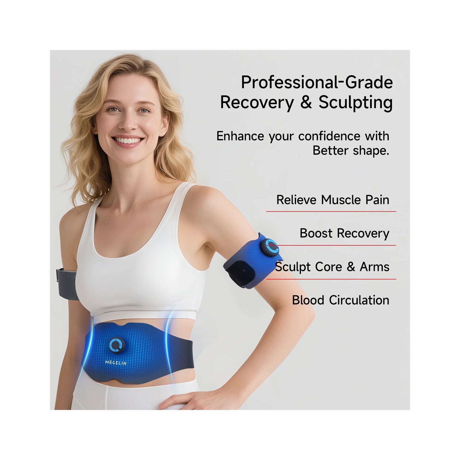 Megelin EMS Toning System (EMS Trainer For Arm)