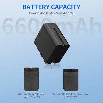 FeelWorld NP-970 Battery with USB-C Charging