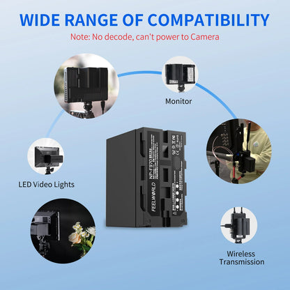 FeelWorld NP-970 Battery with USB-C Charging