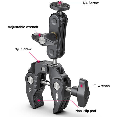 Ulanzi Super Clamp with 2.6" Ball Head Arm