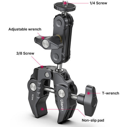 Ulanzi Super Clamp with 2.6" Ball Head Arm