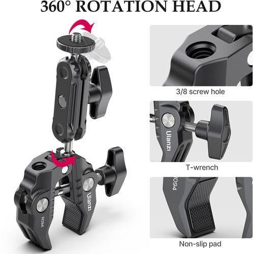 Ulanzi Super Clamp with 2.6" Ball Head Arm