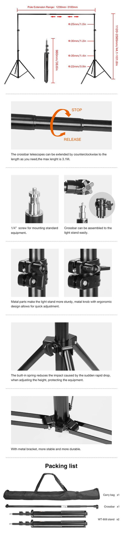 E-Image BS901A Background Holder - Cinegear Middle-East S.A.L