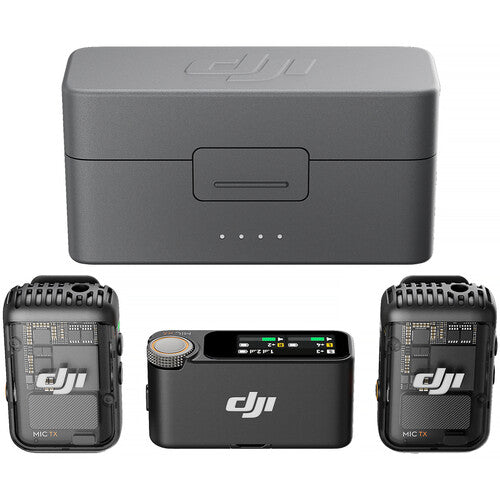 DJI Mic 2 Wireless Microphone Kit - (2 TX + 1 RX + Charging Case) DJI