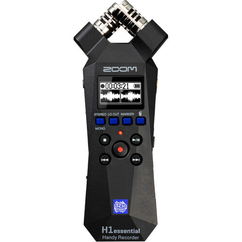 Zoom H1 Essential 2-Track 32-Bit Float Portable Audio Recorder ZOOM