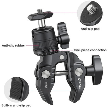 Ulanzi R099 Super Clamp with Mini Ball Head