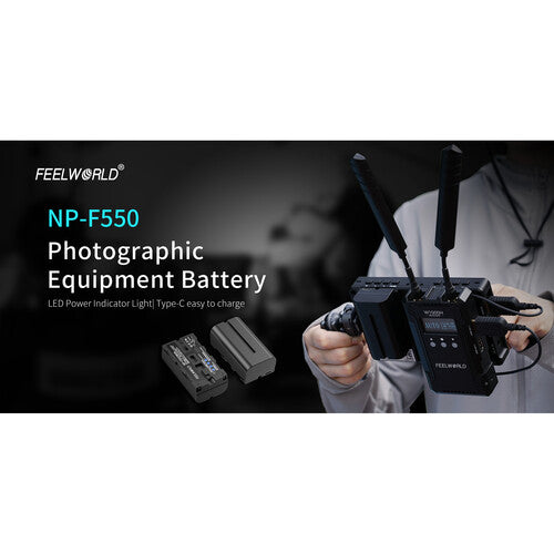 FeelWorld NP-550 Battery with USB-C Charging