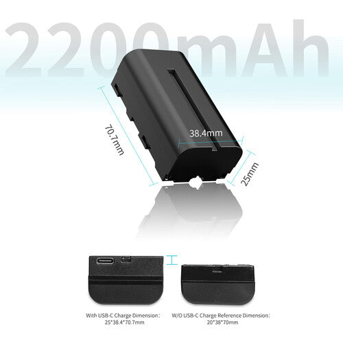 FeelWorld NP-550 Battery with USB-C Charging
