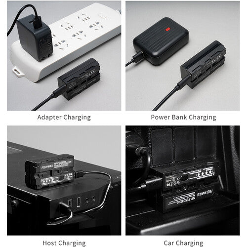 FeelWorld NP-550 Battery with USB-C Charging