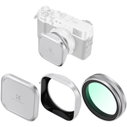 K&F Nano-X MCUV Filter, Hood, and Cap for FUJIFILM X100 Series