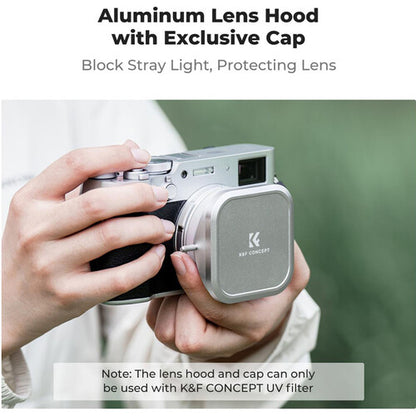 K&F Nano-X MCUV Filter, Hood, and Cap for FUJIFILM X100 Series