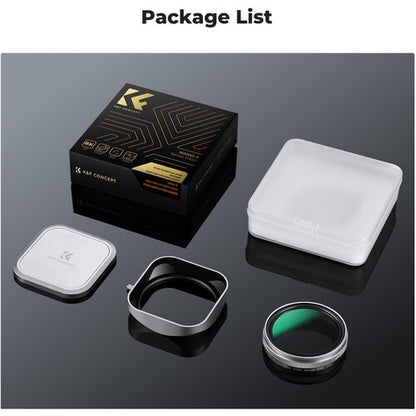 K&F Nano-X MCUV Filter, Hood, and Cap for FUJIFILM X100 Series