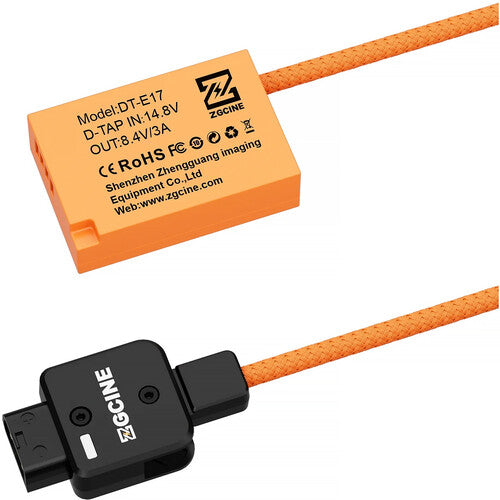 ZGCINE D-Tap to LP-E17 Dummy Battery Cable