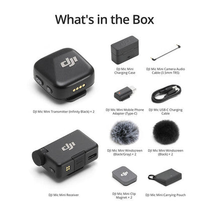 DJI Mic Mini ( 2TX + 1RX + Charging case ) Black DJI